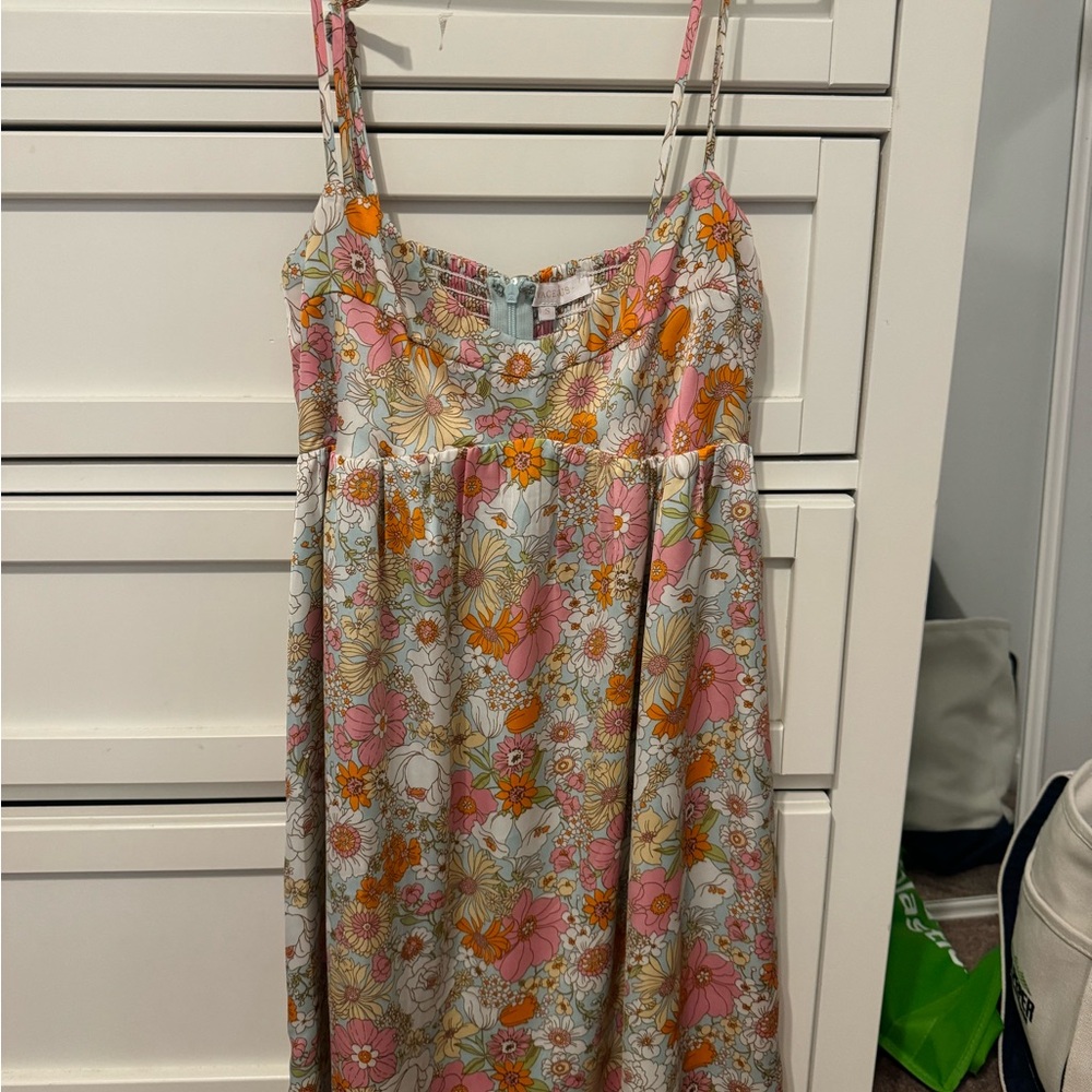 Floral Spaghetti Strap Oliviacious Dress